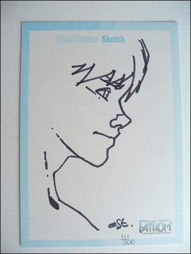 Michael Turner's Fathom (Case Topper 5X7 Sketch Card Subset) card 1-F Young Killian