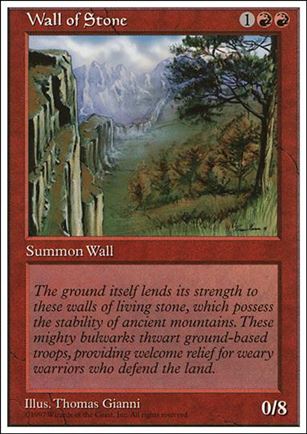 Magic the Gathering: 5th Edition (Base Set) card 274 Wall of Stone