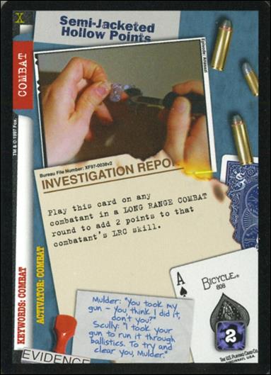 X-Files: The Truth Is Out There (Base Set) card XF97-0038v2 Semi-Jacketed Hollow Points