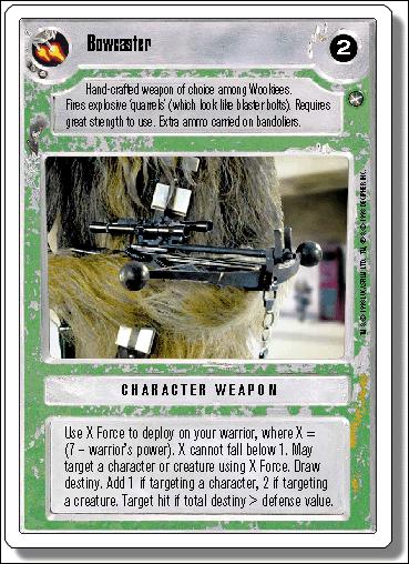 Star Wars: A New Hope Revised (Base Set) card 159 Bowcaster