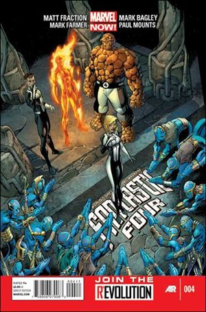 Fantastic Four (2013) issue 4 Mark Bagley Cover