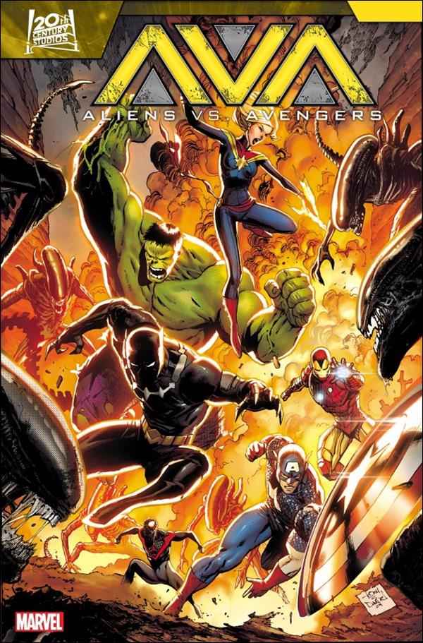 Aliens vs. Avengers issue 1-F Tony S. Daniel 1:25 Cover