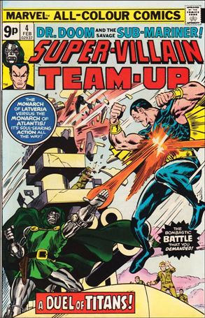 Super-Villain Team-Up issue 4-B UK Price Cover
