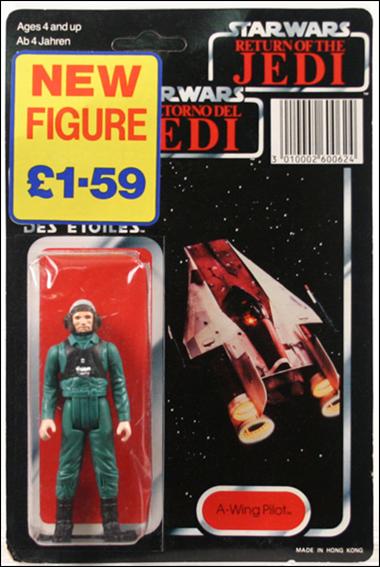 Star Wars 3 3/4" Basic Action Figures (Vintage) figure 83-B A-Wing Pilot (Tri-Logo)