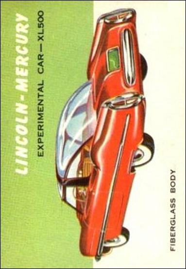 World on Wheels (Base Set) card 71 Lincolin - Mercury XL-500