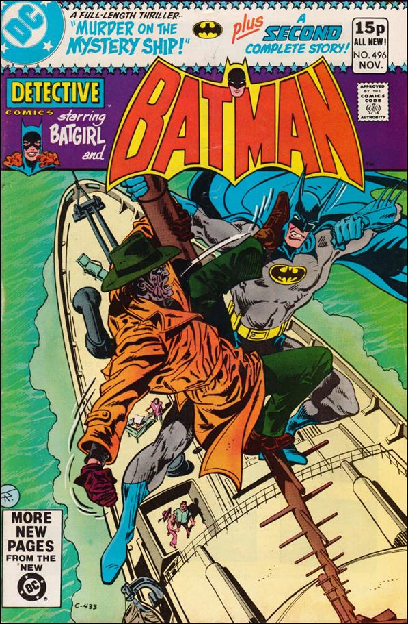 Detective Comics (1937) issue 496-B UK Price Cover