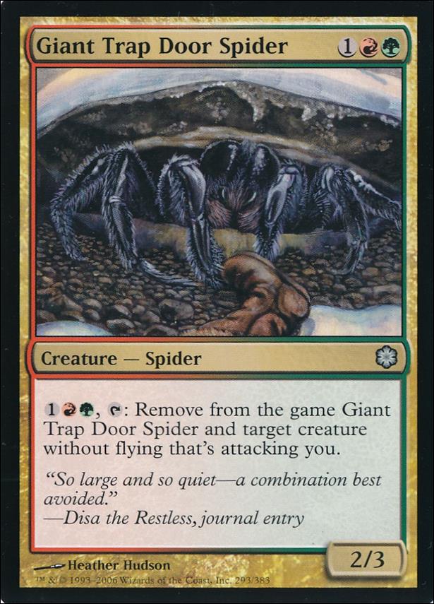 Magic the Gathering: Ice Age (Base Set) card 293-B Giant Trap Door Spider - Coldsnap Reprint