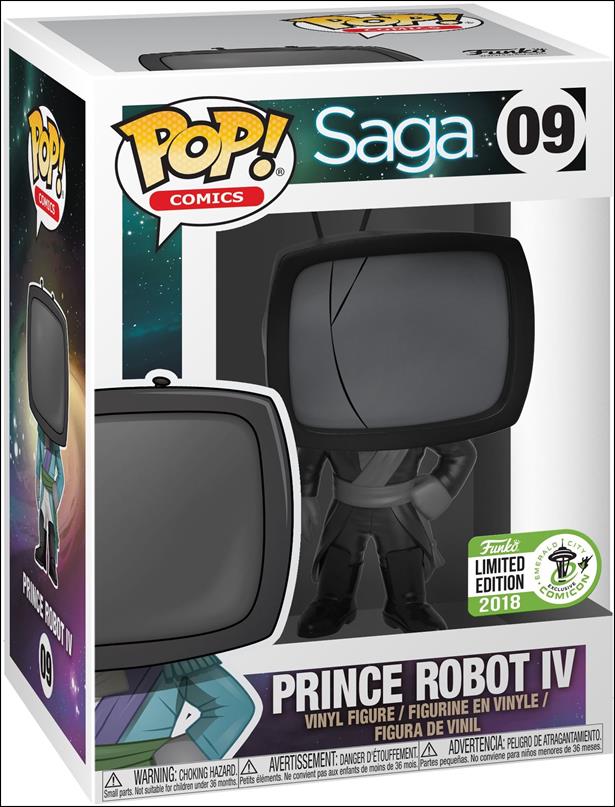 POP! Comics figure 9-B Prince Robot IV (Mourning) ECCC 2018