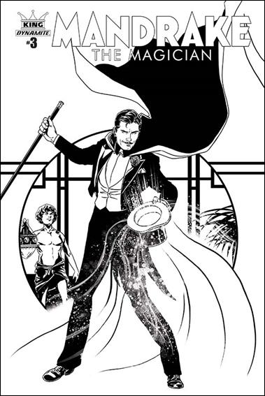 King: Mandrake the Magician issue 3-D Marc Laming 1:25 Black & White Cover