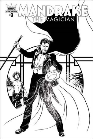 King: Mandrake the Magician issue 3-D Marc Laming 1:25 Black & White Cover