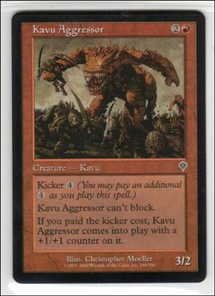 Magic the Gathering: Invasion (Base Set) card 148 Kavu Aggressor