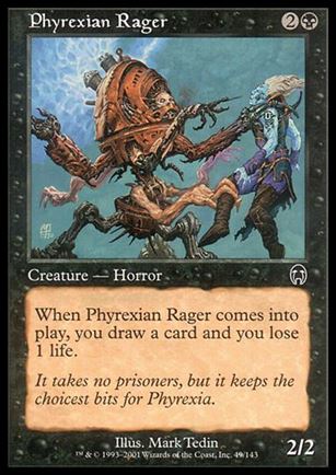 Magic the Gathering: Apocalypse (Base Set) card 49 Phyrexian Rager