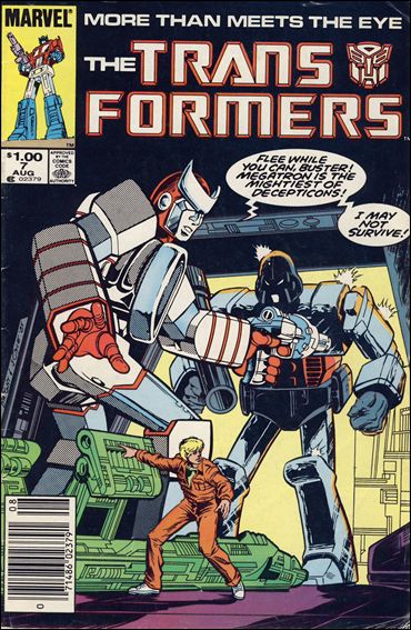 Transformers (1984) issue 7-E Canadian Price Cover