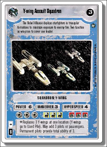 Star Wars: A New Hope Revised (Base Set) card 151 Y-Wing Assault Squadron
