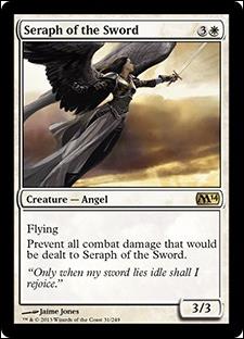 Magic the Gathering: 2014 Core Set (Base Set) card 31 Seraph of the Sword