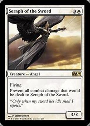 Magic the Gathering: 2014 Core Set (Base Set) card 31 Seraph of the Sword
