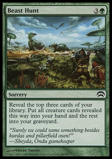 Magic the Gathering: Planechase (Base Set) card 68 Beast Hunt