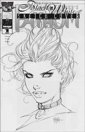 Top Cow Classics in Black and White: Fathom issue 1-B Dynamic Forces Sketch Cover 1/4000