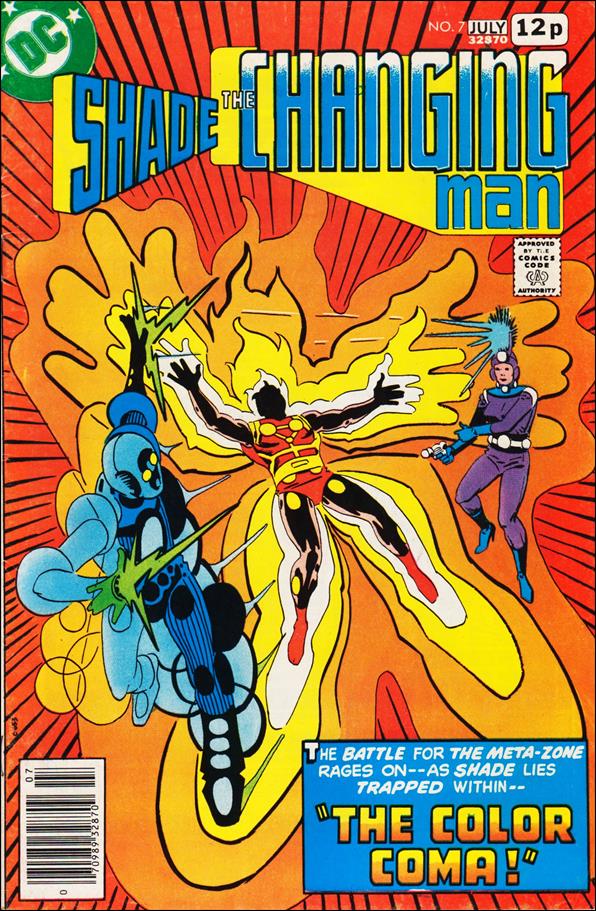 Shade, the Changing Man (1977) issue 7-B UK Price Cover