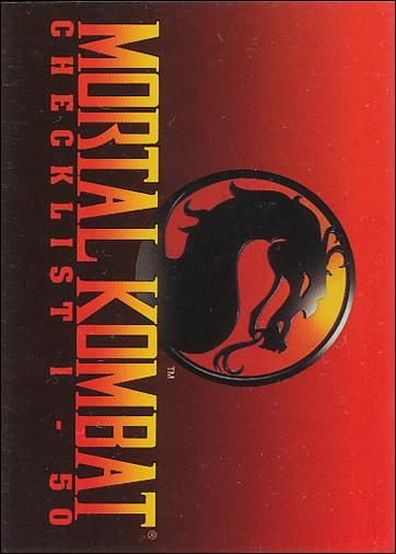 Mortal Kombat (Base Set) card 99 Mortal Kombat Checklist 1-50