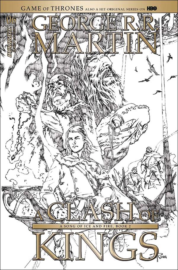 George R. R. Martin's a Clash of Kings (2017) issue 6-D Mel Rubi 1:15 Black and White Cover
