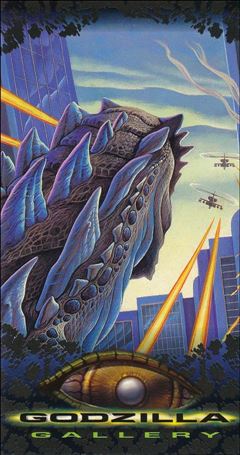 Godzilla Supervue (Base Set) card 69 Buzzing the Beast