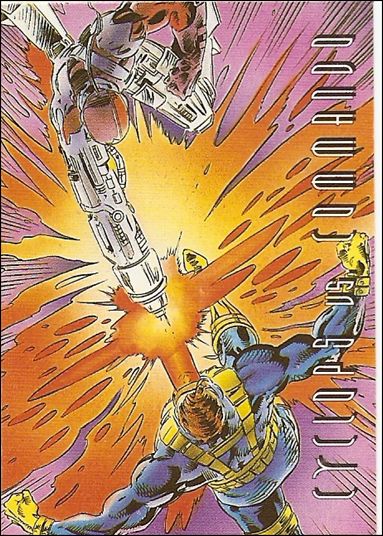 X-Men: Time Gliders Hardee's Figurines (Base Set) card 1 Cyclops vs Commando