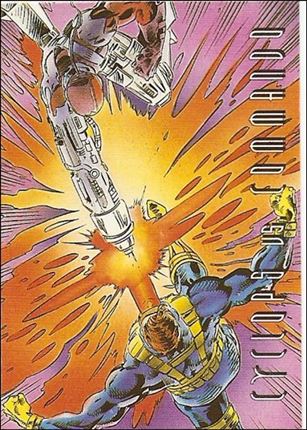 X-Men: Time Gliders Hardee's Figurines (Base Set) card 1 Cyclops vs Commando
