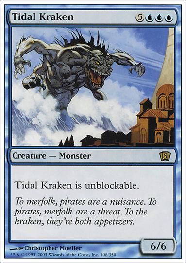 Magic the Gathering: 8th Edition (Base Set) card 108 Tidal Kraken