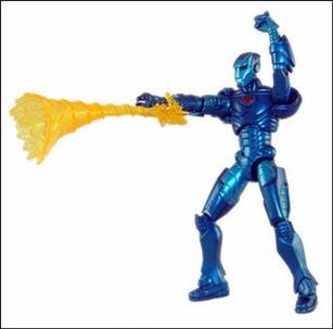 Marvel Universe (Series 1) figure 009-B Iron Man (Stealth Ops) - Loose