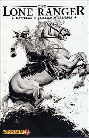 Lone Ranger (2006) issue 7-D 1:25 Black and White Horse Cover