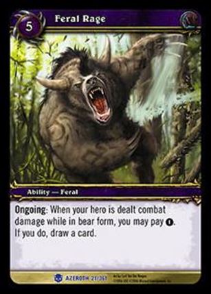 World of Warcraft: Heroes of Azeroth (Base Set) card 21 Feral Rage