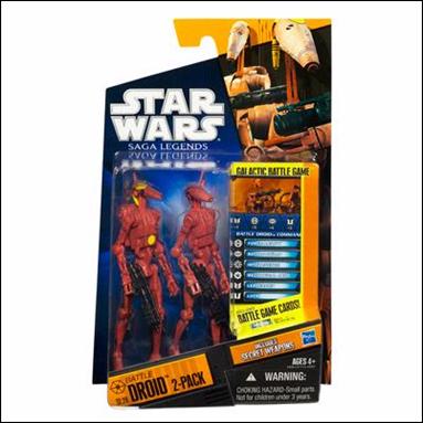Star Wars: Saga Legends 3 3/4" Action Figures (2010) figure SL20 Battle Droid 2-Pack