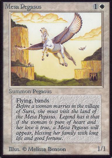 Magic the Gathering: Limited Edition Alpha (Base Set) card 28 Mesa Pegasus