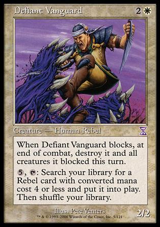 Magic the Gathering: Time Spiral (Timeshifted Subset) card 5 Defiant Vanguard