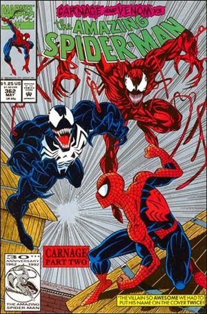 Amazing Spider-Man (1963) issue 362-B Silver Cover (2nd Printing)