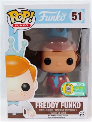 Pop! Funko - Freddy Funko figure 51 Freddy Funko (Fred Flintstone Red ) SDCC 1/333