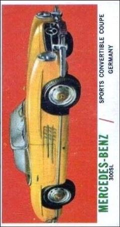 Sports Cars (1961) (Base Set) card 63 Mercedes-Benz 300SL