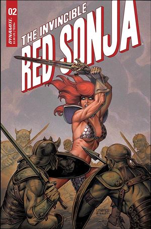 Invincible Red Sonja issue 2-B Joseph Michael Linsner Cover