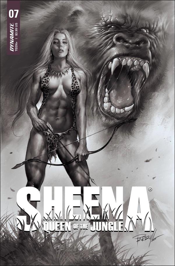 Sheena: Queen of the Jungle (2021) issue 7-L Lucio Parrillo 1:25 Black & White Cover