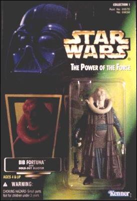Star Wars: The Power of the Force 2 3 3/4" Basic Action Figures figure 32 Bib Fortuna (Collection 1) (Holofoil Sticker)