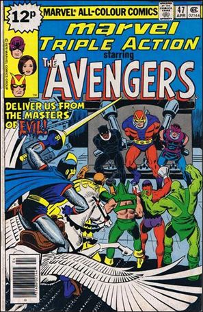Marvel Triple Action (1972) issue 47-B UK Price Cover