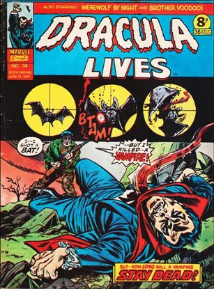 Dracula Lives 34 A, Jun 1975 Comic Book by Marvel UK