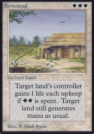 Magic the Gathering: Limited Edition Alpha (Base Set) card 19 Farmstead