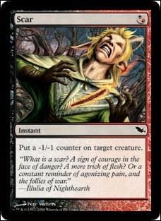 Magic the Gathering: Shadowmoor (Base Set) card 194 Scar