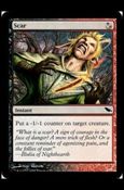 Magic the Gathering: Shadowmoor (Base Set) card 194 Scar