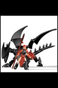 Stikfas Deluxe Pack figure 2 Beta Female Warrior with Dragon (Black)