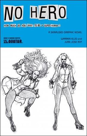 No Hero issue 5-D Design Sketch Cover