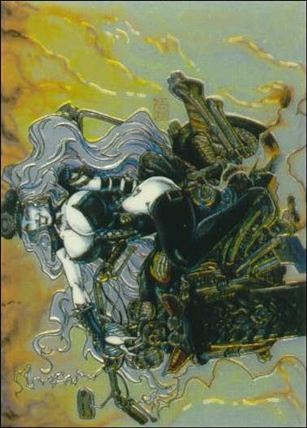 Lady Death All Chromium (Base Set) card 31 Biker From Hell