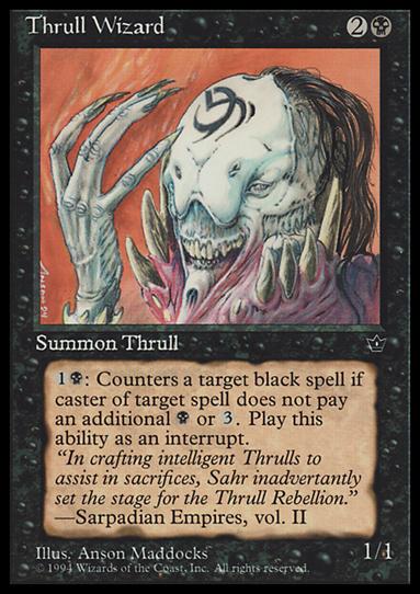 Magic the Gathering: Fallen Empires (Base Set) card 46 Thrull Wizard
